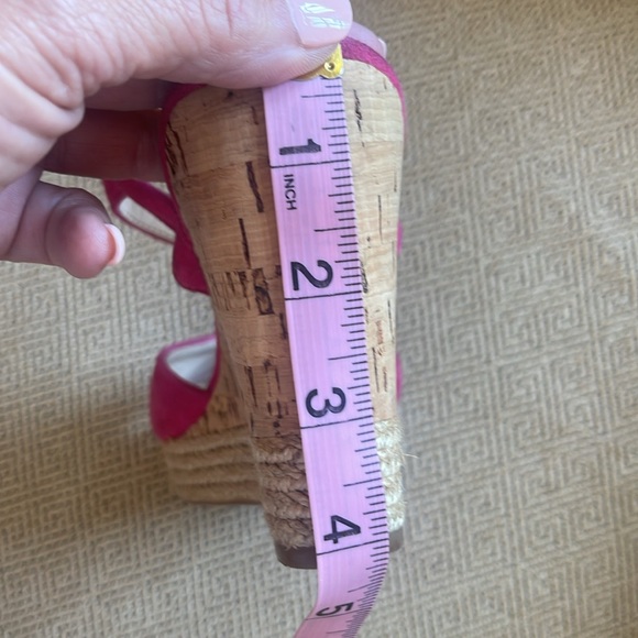 Prada Hot Pink Espadrille Wedge Sandals, 38 - Picture 15 of 16
